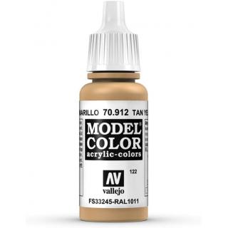 Model Color Acrylic Paint - Vallejo 17ml - Tan Yellow 70912 FS33245