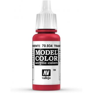 Model Color Acrylic Paint - Vallejo 17ml - Transparent Red 70934