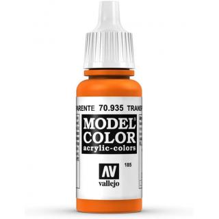 Model Color Acrylic Paint - Vallejo 17ml - Transparent Orange 70935