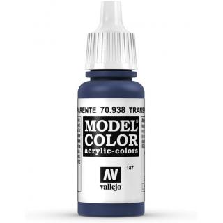 Model Color Acrylic Paint - Vallejo 17ml - Transparent Blue 70938