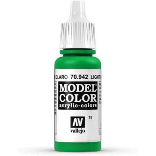 Model Color Acrylic Paint - Vallejo 17ml - Light Green 70942 FS34230