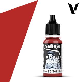 Model Color Acrylic Paint - Vallejo 17ml - Dark Vermillion FS31350 RAL3000