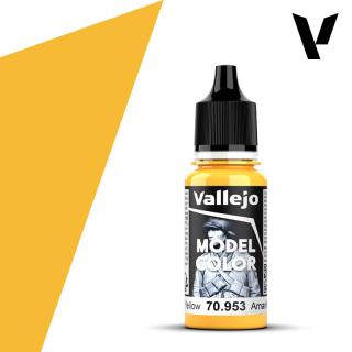 Model Color Acrylic Paint - Vallejo 17ml - Flat Yellow 70953