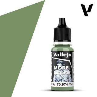 Model Color Acrylic Paint - Vallejo 17ml - Green Sky 70974 FS34373