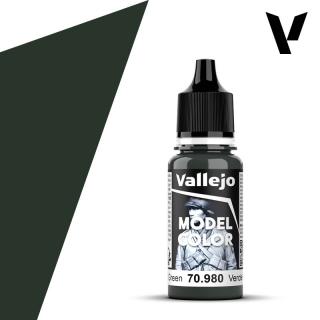 Model Color Acrylic Paint - Vallejo 17ml - Black Green 70980