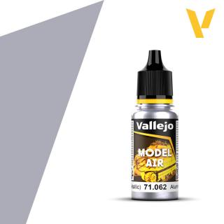 Model Air Acrylic Paint - Vallejo 17ml - Aluminium 71062