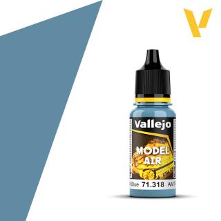 Model Air Acrylic Paint - Vallejo 17ml - AMT-7 Greyish Blue 71318