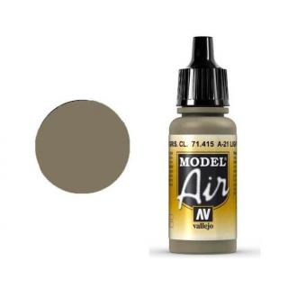 Model Air Acrylic Paint - Vallejo 17ml - A-21 Light Greyish Brown 71415