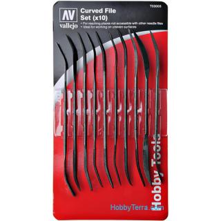 Budget Riffler Curved File Set - Vallejo Set of 10 - T03003